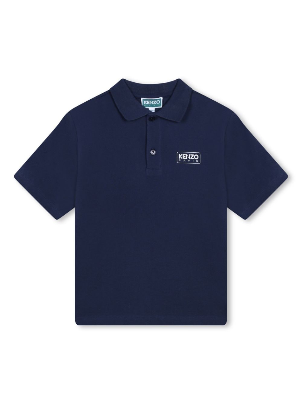 Kenzo Kids logo-print organic cotton polo shirt - Blue von Kenzo Kids