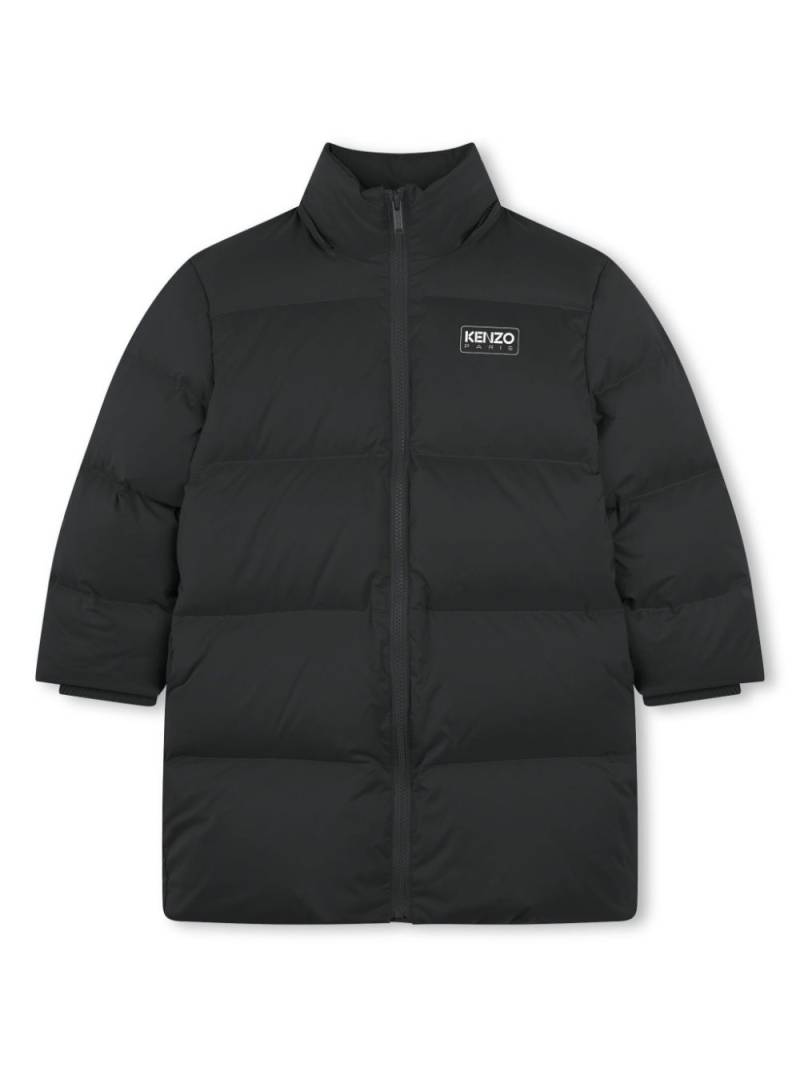 Kenzo Kids logo-print puffer jacket - Black von Kenzo Kids