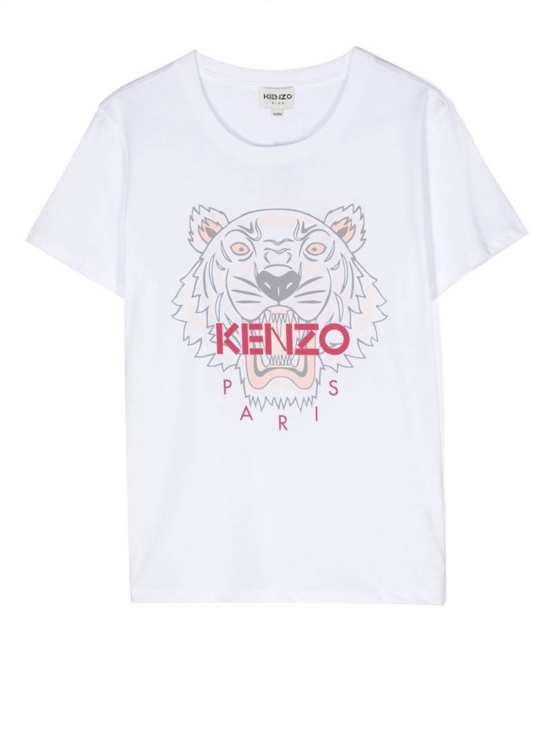 Kenzo Kids logo-print short-sleeve T-shirt - White von Kenzo Kids