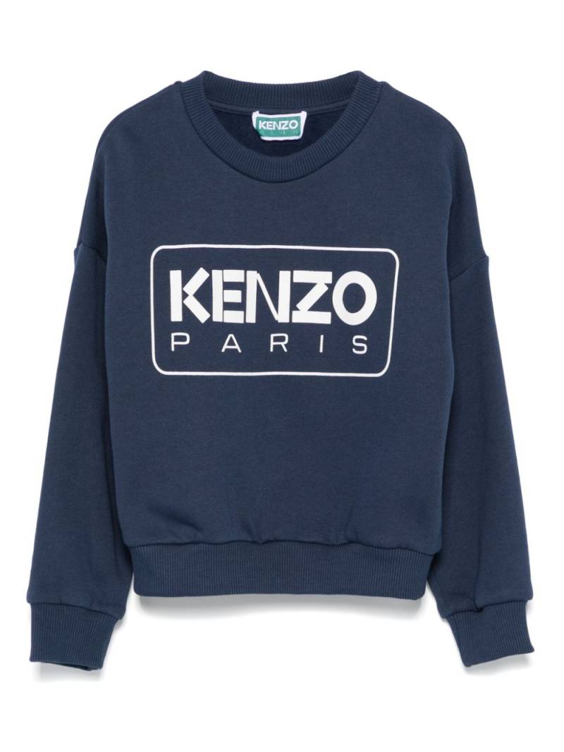 Kenzo Kids logo-print sweatshirt - Blue von Kenzo Kids