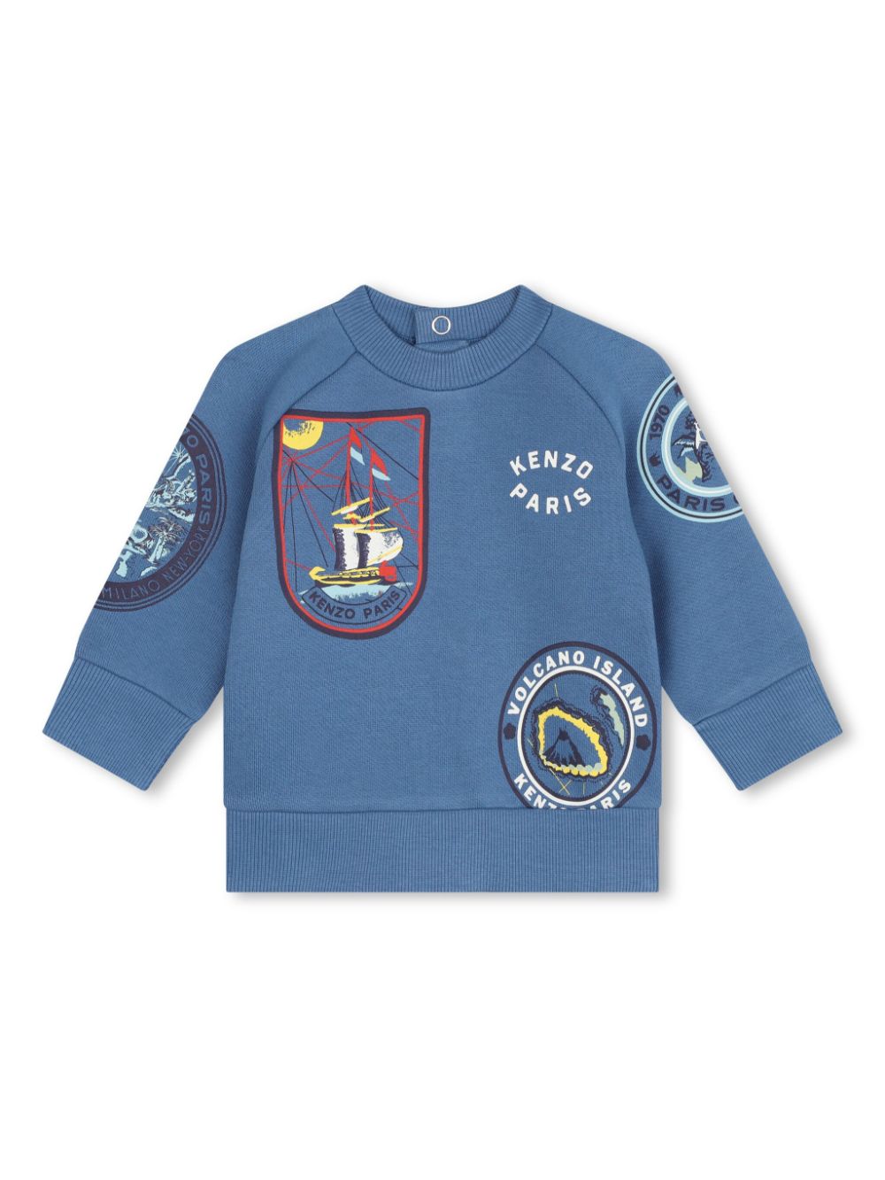 Kenzo Kids logo-print sweatshirt - Blue von Kenzo Kids