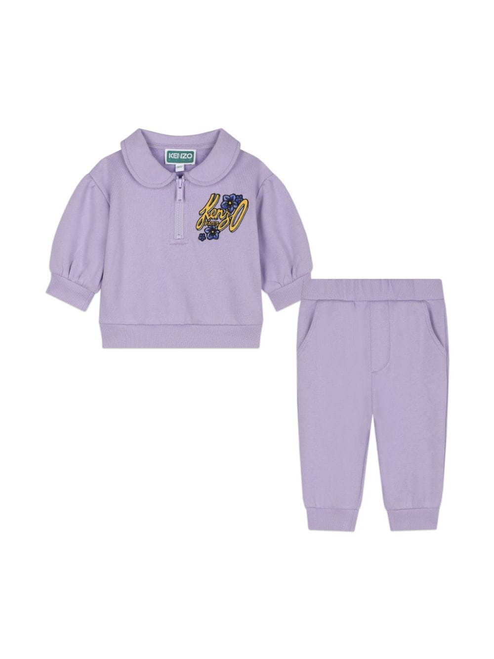 Kenzo Kids logo-print sweatshirt and trousers set - Purple von Kenzo Kids