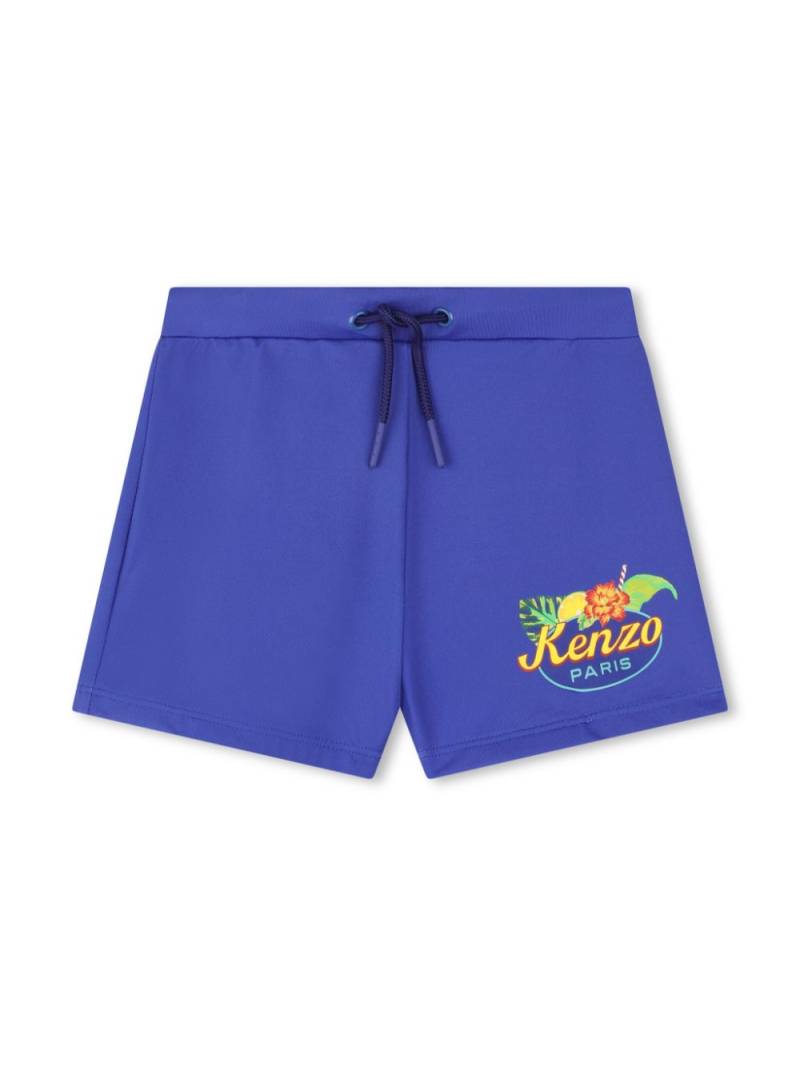 Kenzo Kids logo-print swim shorts - Blue von Kenzo Kids