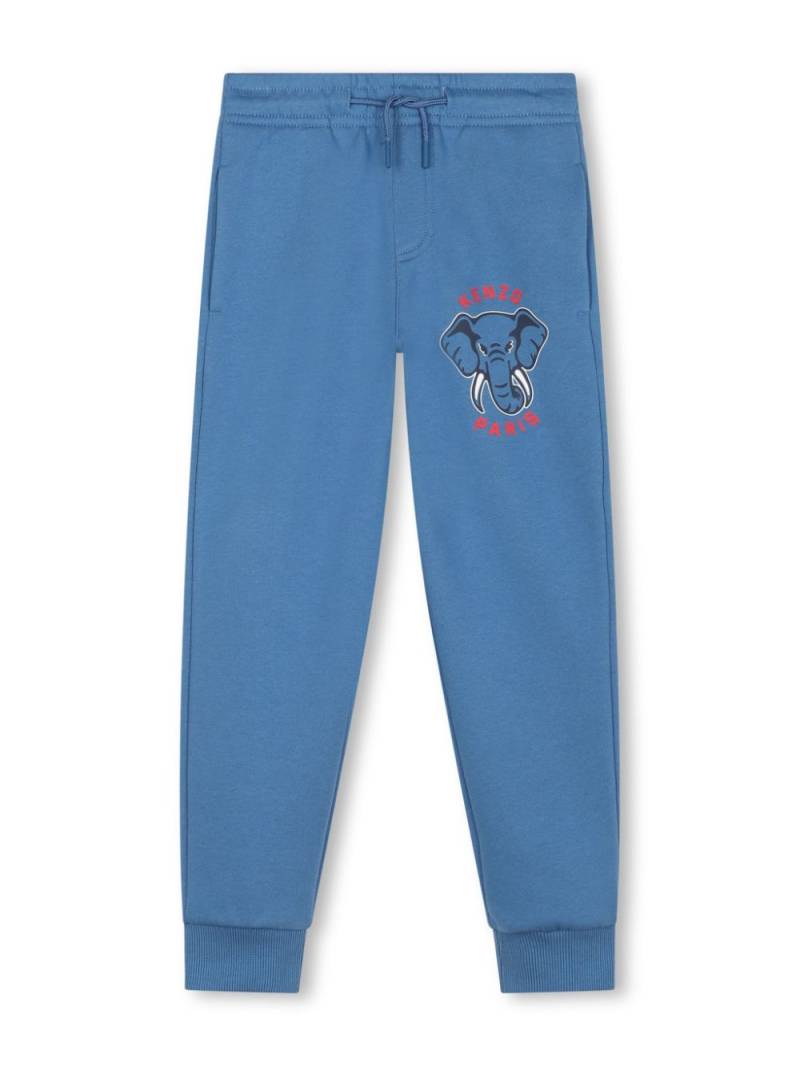 Kenzo Kids logo-print track pants - Blue von Kenzo Kids