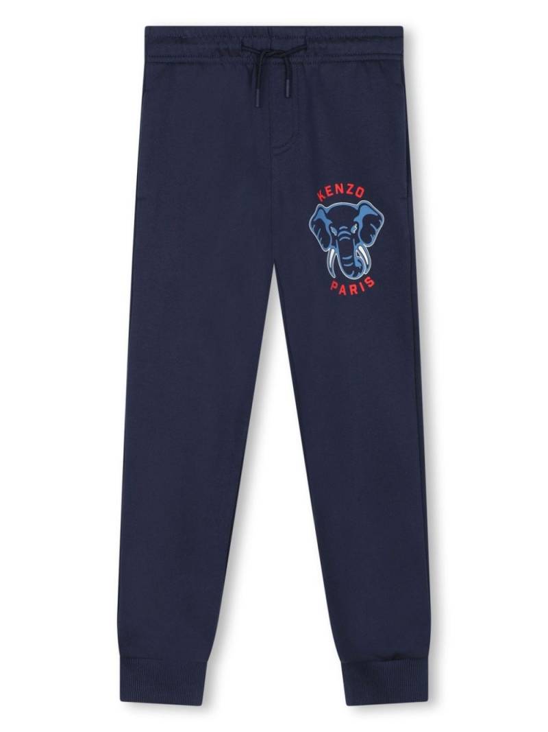 Kenzo Kids logo-print track pants - Blue von Kenzo Kids