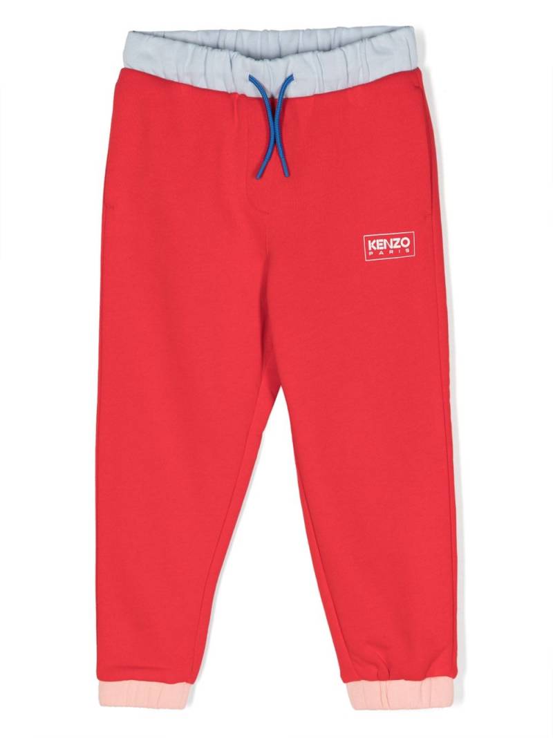 Kenzo Kids logo-print track pants - Red von Kenzo Kids