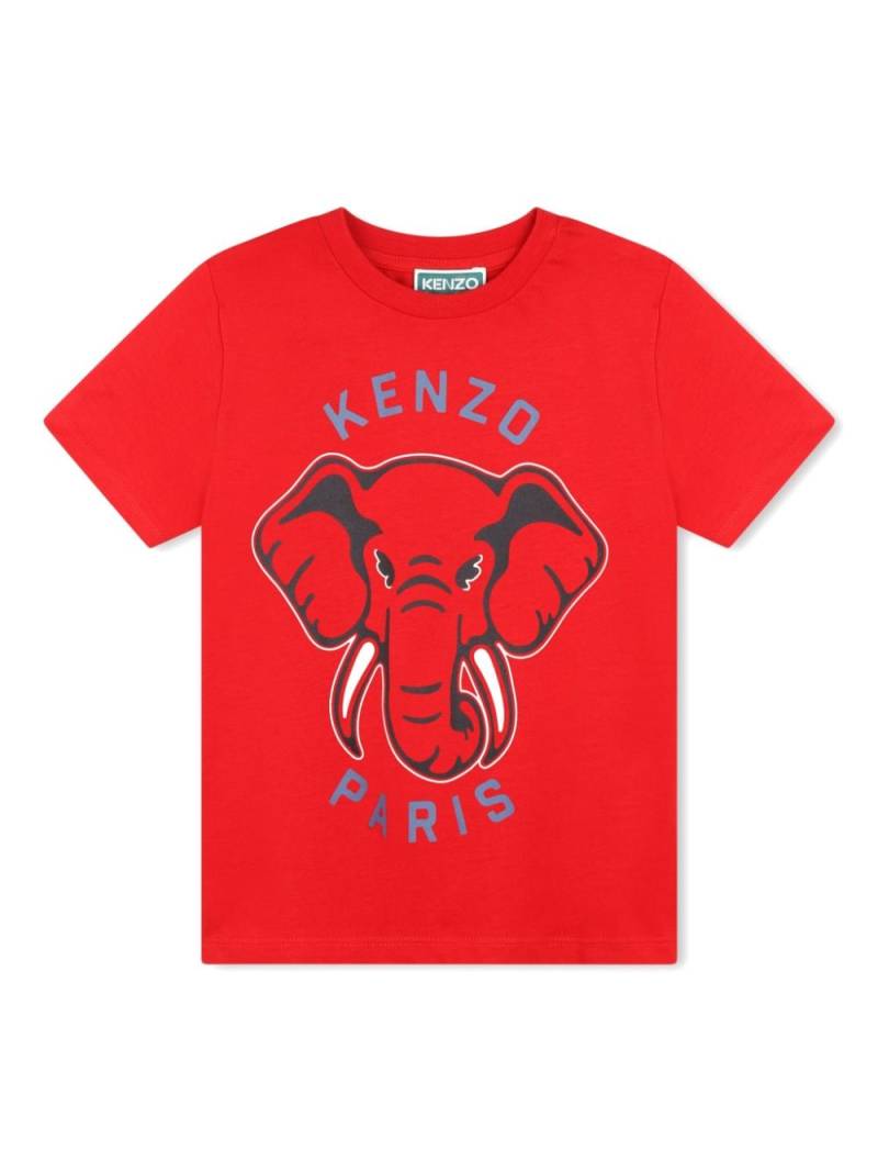 Kenzo Kids organic cotton jersey t-shirt - Red von Kenzo Kids