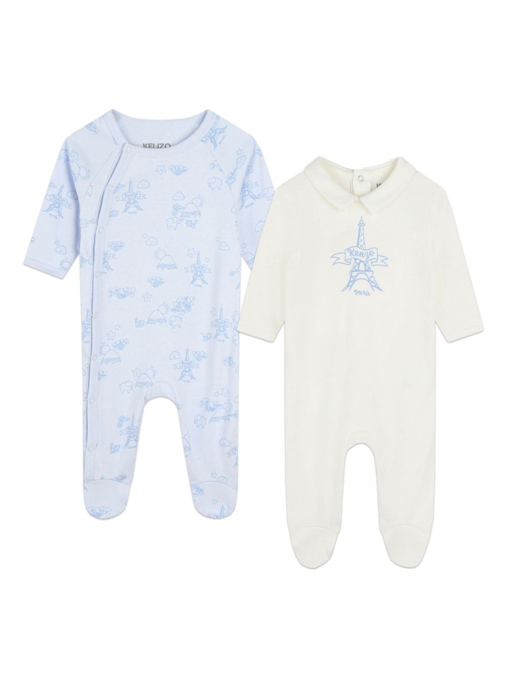 Kenzo Kids organic cotton pajamas (set of two) - Blue von Kenzo Kids