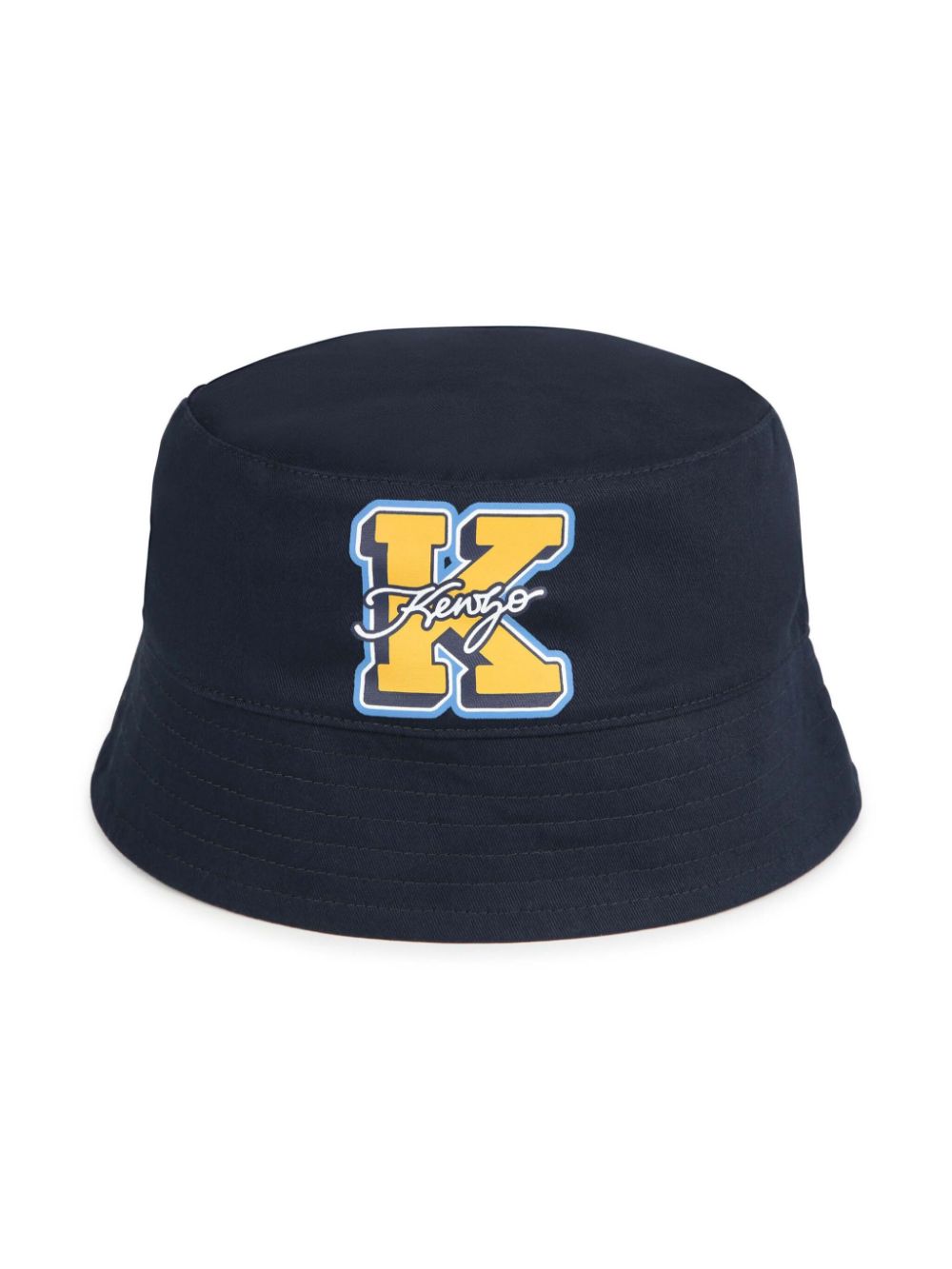 Kenzo Kids reversible cotton bucket hat - Blue von Kenzo Kids