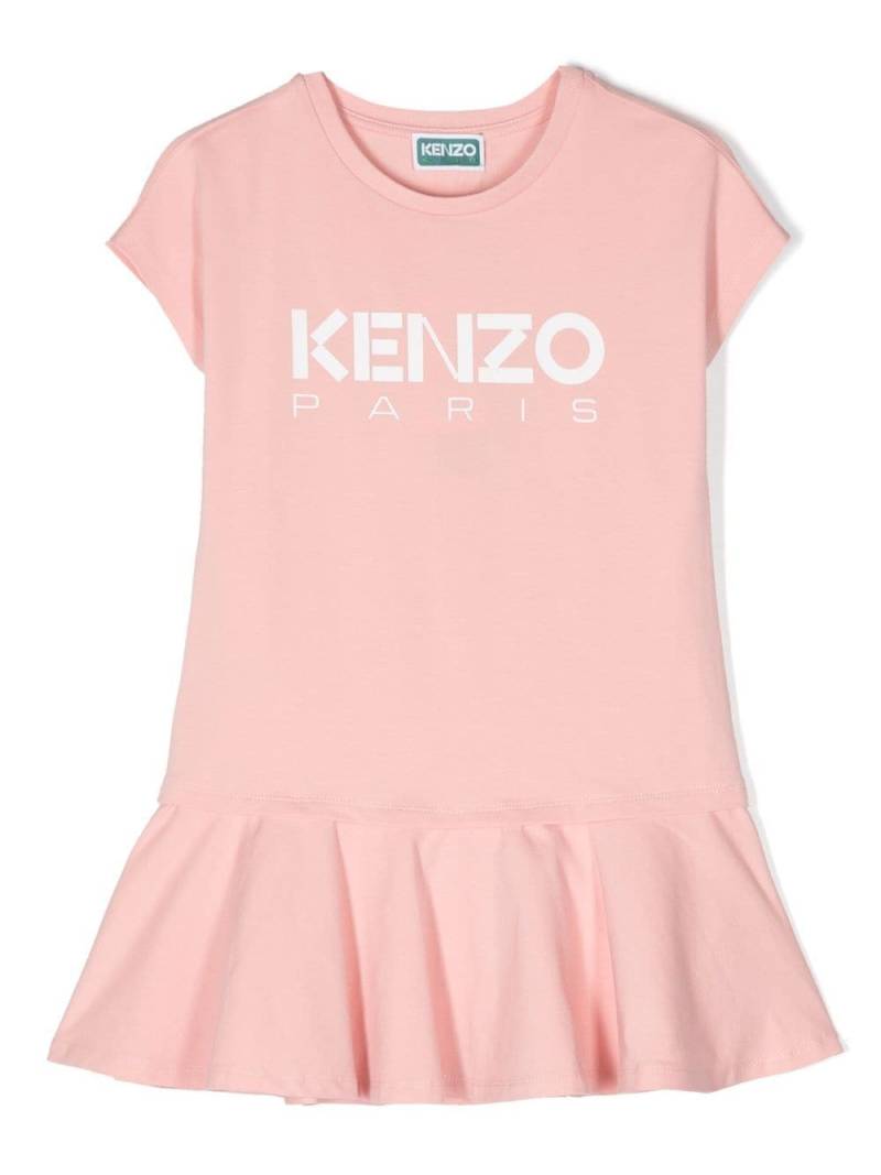 Kenzo Kids ruffled A-line dress - Pink von Kenzo Kids