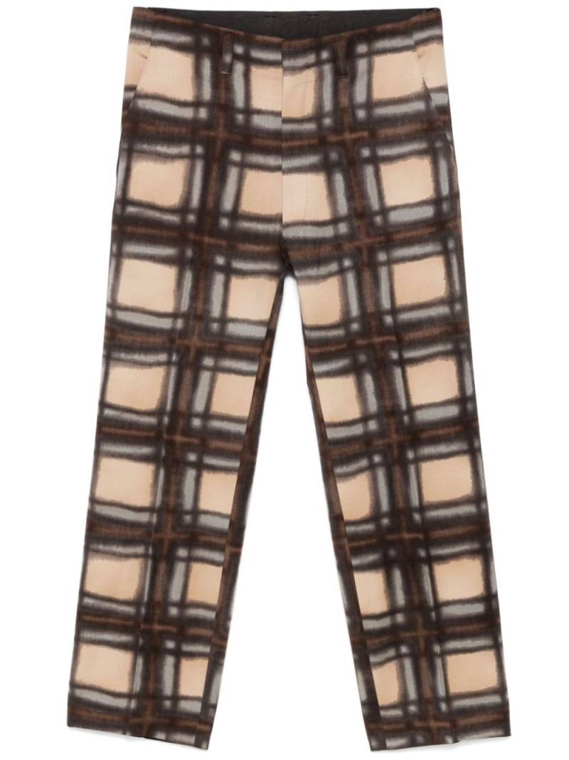 Kenzo Pre-Owned 2000s check-pattern trousers - Neutrals von Kenzo Pre-Owned