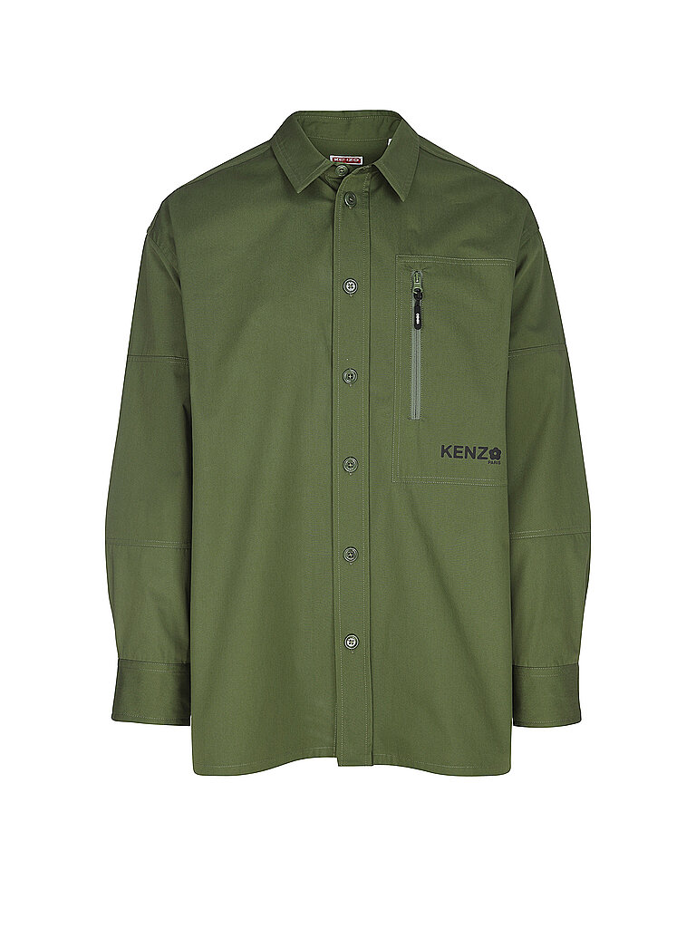 KENZO Overshirt  olive | L von Kenzo