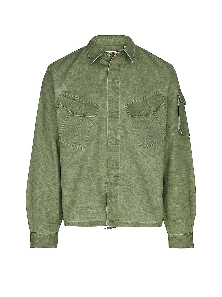 KENZO Overshirt  olive | L von Kenzo