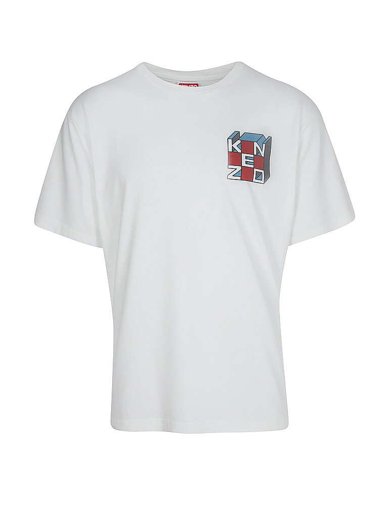 KENZO T-Shirt KUBE weiss | M von Kenzo