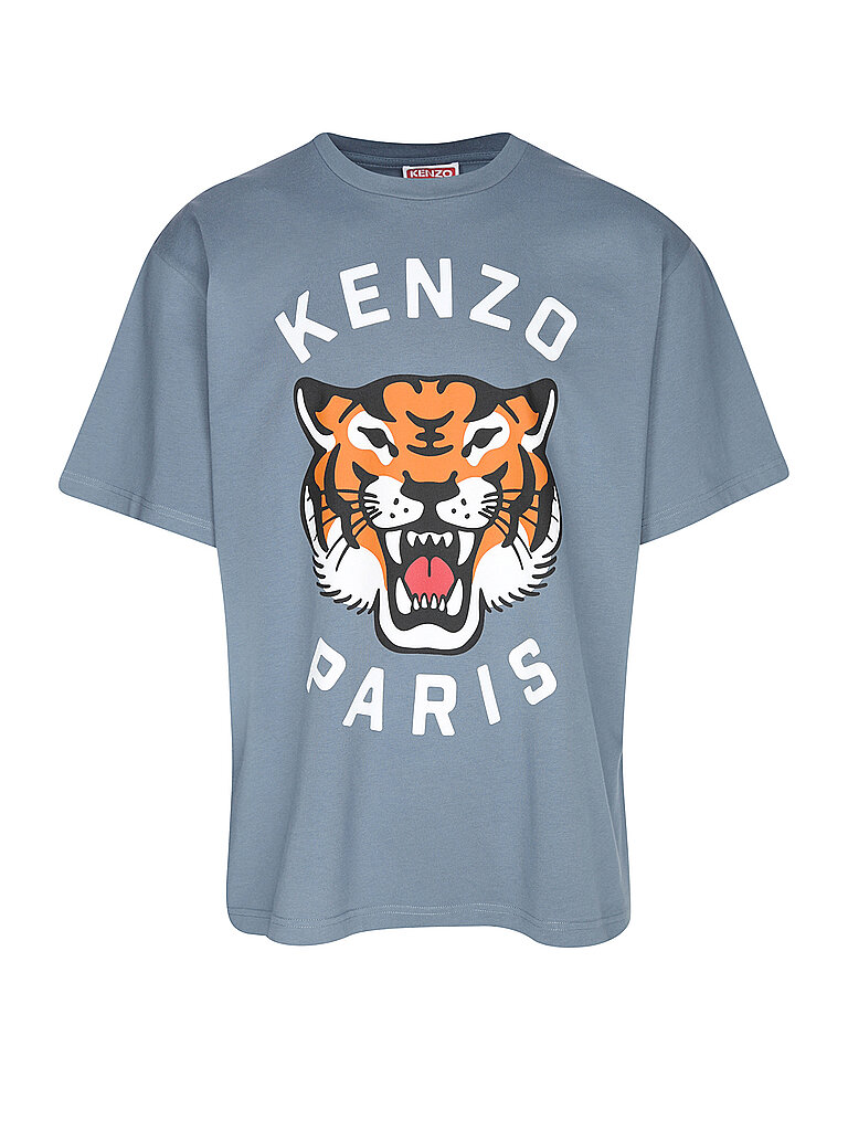 KENZO T-Shirt LUCKY TIGER hellblau | L von Kenzo