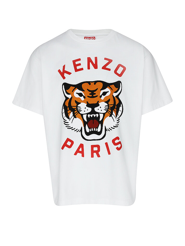 KENZO T-Shirt LUCKY TIGER  weiss | XXL von Kenzo