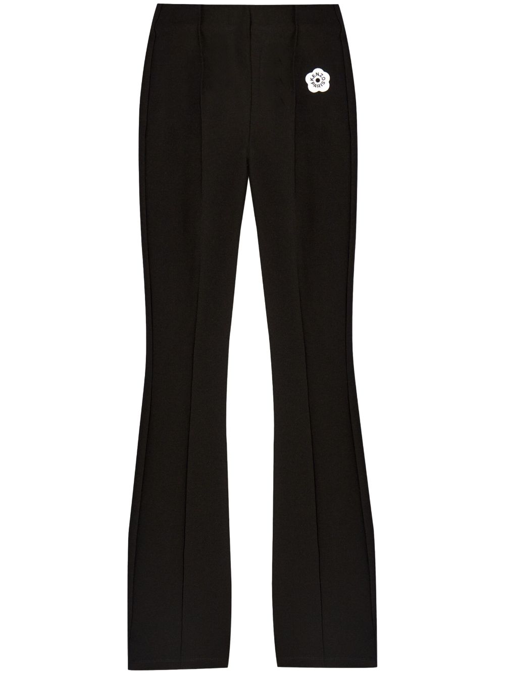 Kenzo Boke Flower 2.0 embroidered flared-leg trousers - Black von Kenzo