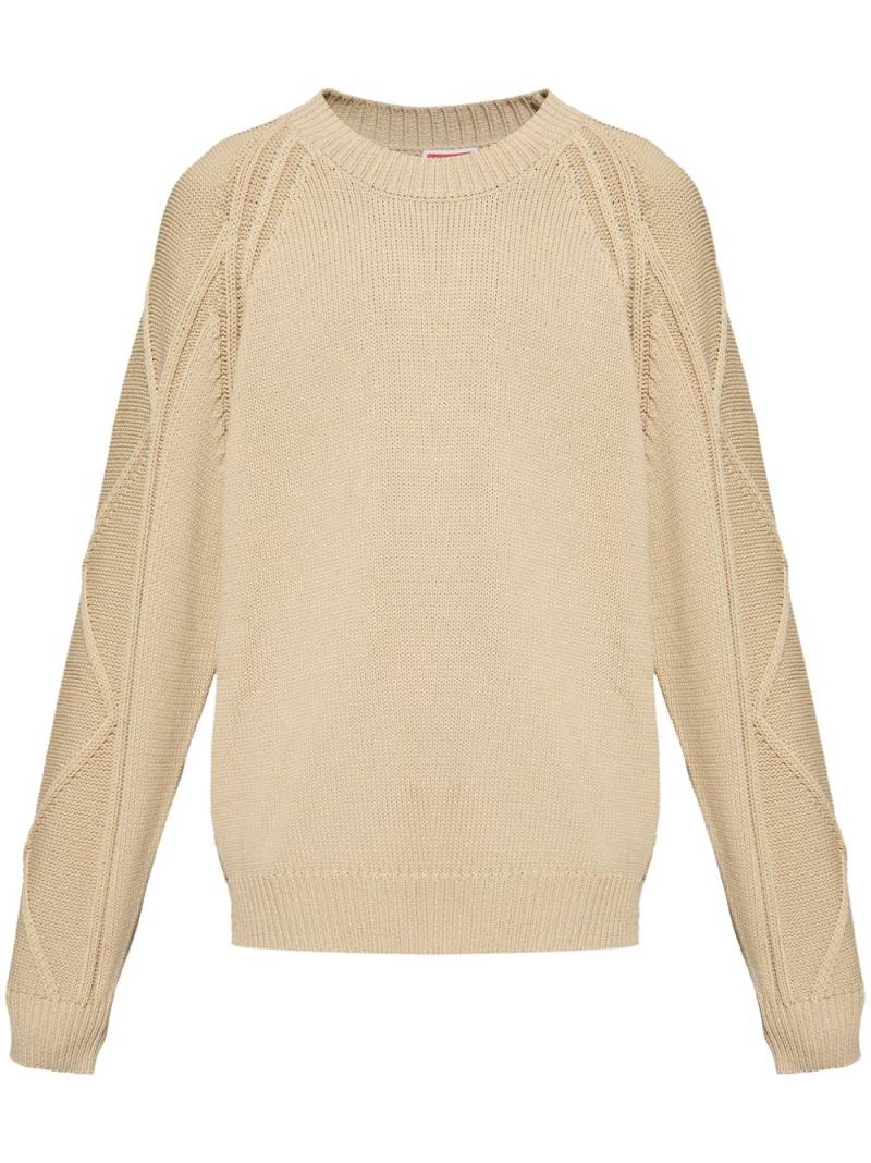 Kenzo Boke Flower appiqué jumper - Neutrals von Kenzo