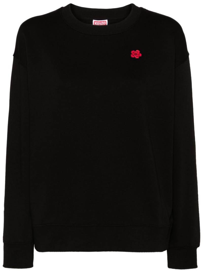 Kenzo Boke Flower-patch cotton sweatshirt - Black von Kenzo