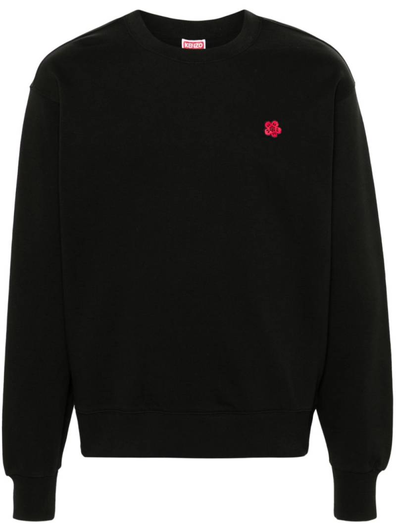 Kenzo Boke Flower-patch cotton sweatshirt - Black von Kenzo