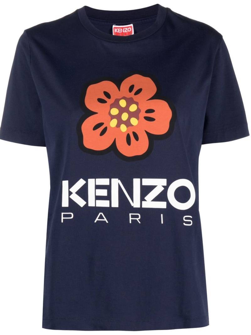 Kenzo Boke Flower-print T-shirt - Blue von Kenzo