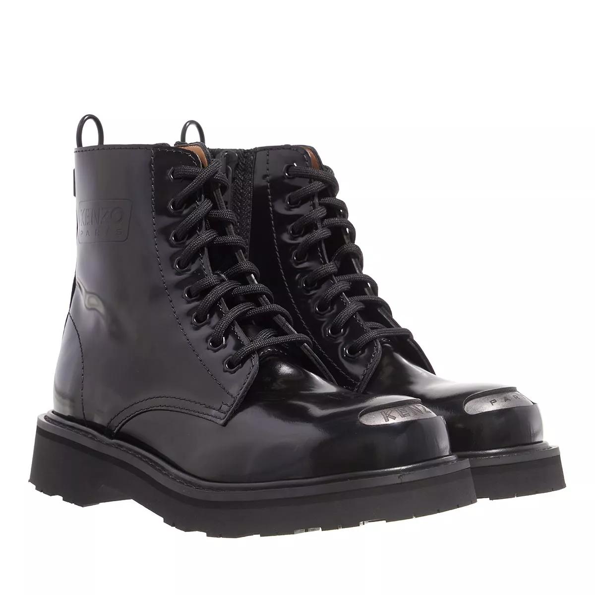 Kenzo Stiefel & Boots - Kenzosmile Lace-Up Boots - Gr. 38 (EU) - in Schwarz - für Damen von Kenzo