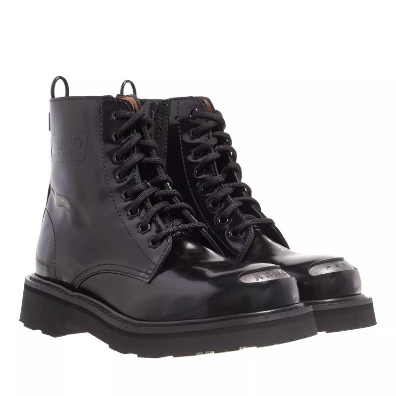 Kenzo Boots & Stiefeletten - Kenzosmile Lace-Up Boots - Gr. 37 (EU) - in Schwarz - für Damen von Kenzo