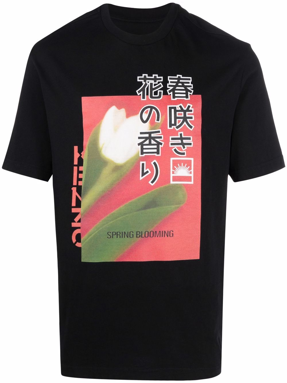 Kenzo Daisy and Tulip graphic-print T-shirt - Black von Kenzo