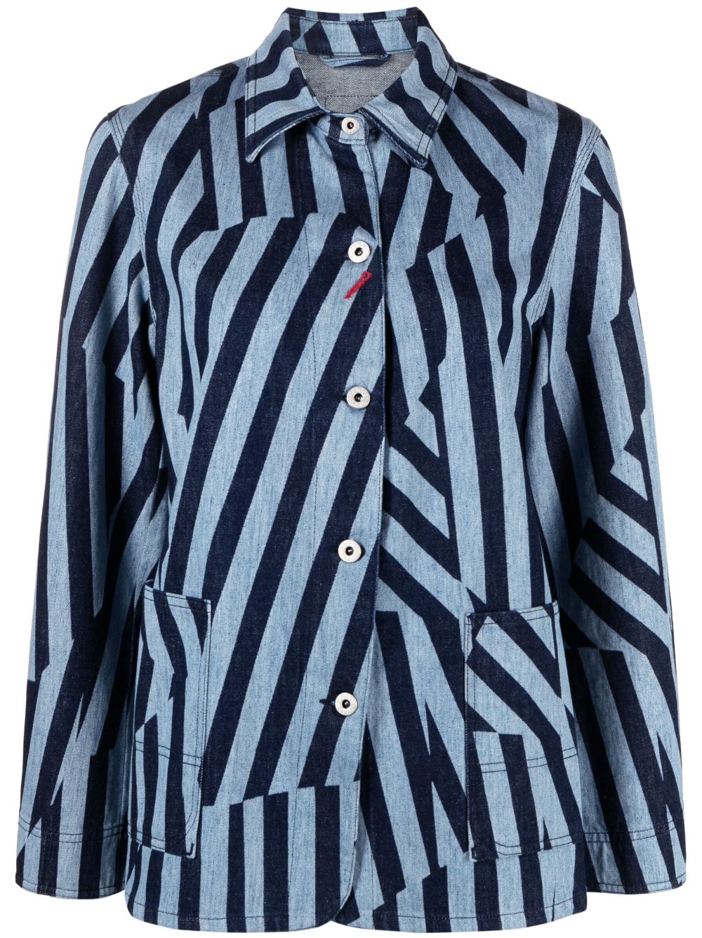 Kenzo Dazzle Stripe denim jacket - Blue von Kenzo