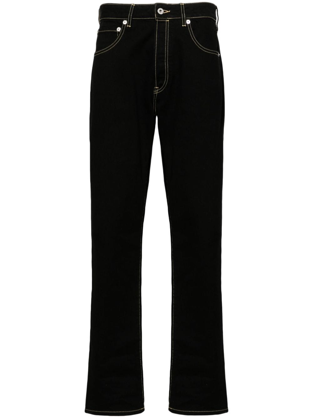 Kenzo Drawn Varsity straight-leg jeans - Black von Kenzo