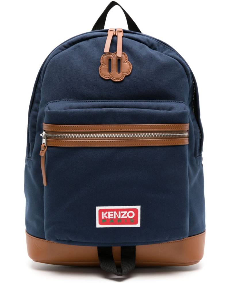 Kenzo Explore logo-patch backpack - Blue von Kenzo