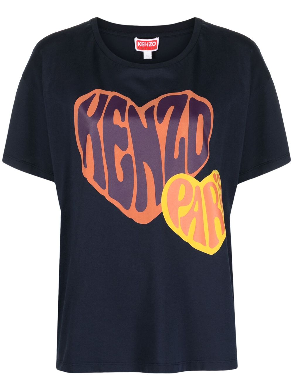 Kenzo logo-print cotton T-shirt - Blue von Kenzo