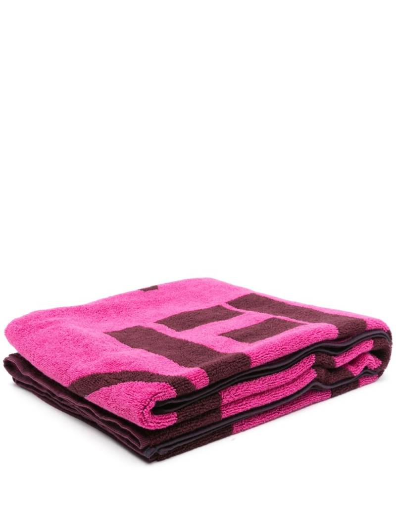 Kenzo Kenzo Paris cotton beach towel (90cm x 160cm) - Pink von Kenzo