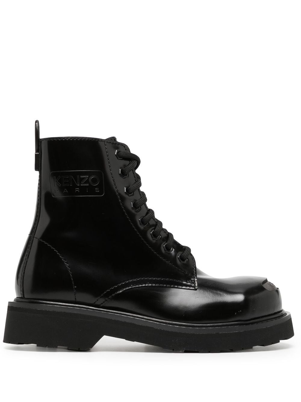 Kenzo Kenzosmile leather ankle boots - Black von Kenzo