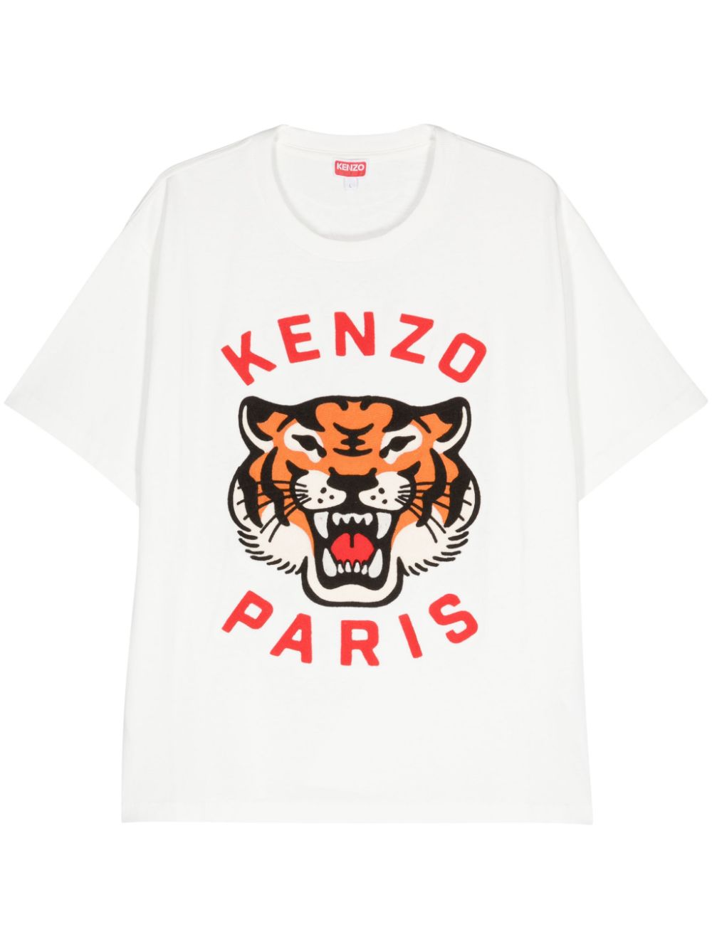 Kenzo Lucky Tiger cotton T-shirt - White von Kenzo