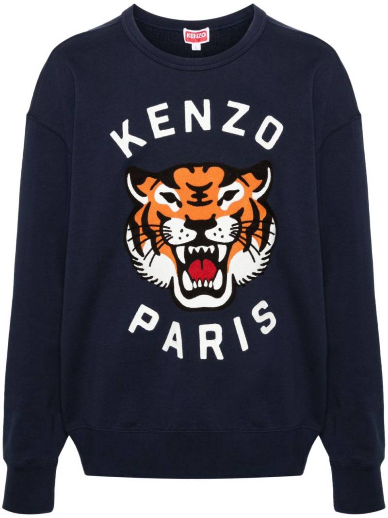 Kenzo Lucky Tiger cotton sweatshirt - Blue von Kenzo