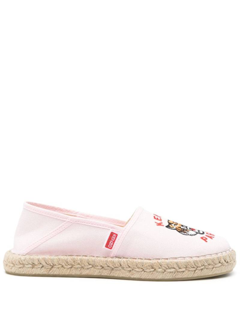 Kenzo Lucky Tiger-embroidered espadrillhes - Pink von Kenzo