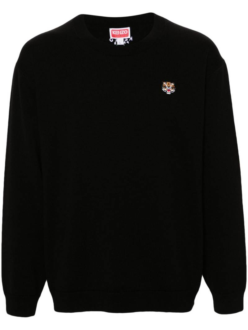 Kenzo Lucky Tiger wool jumper - Black von Kenzo