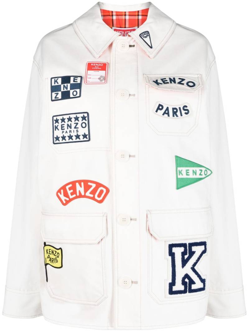 Kenzo Sailor logo-appliqué jacket - White von Kenzo