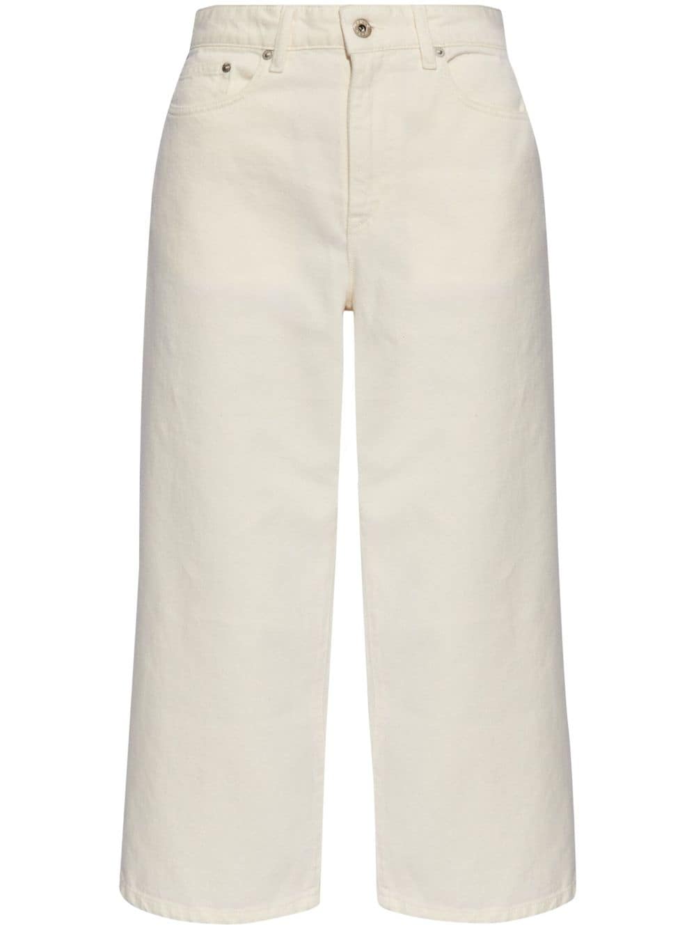 Kenzo Sumire high-rise cropped jeans - White von Kenzo