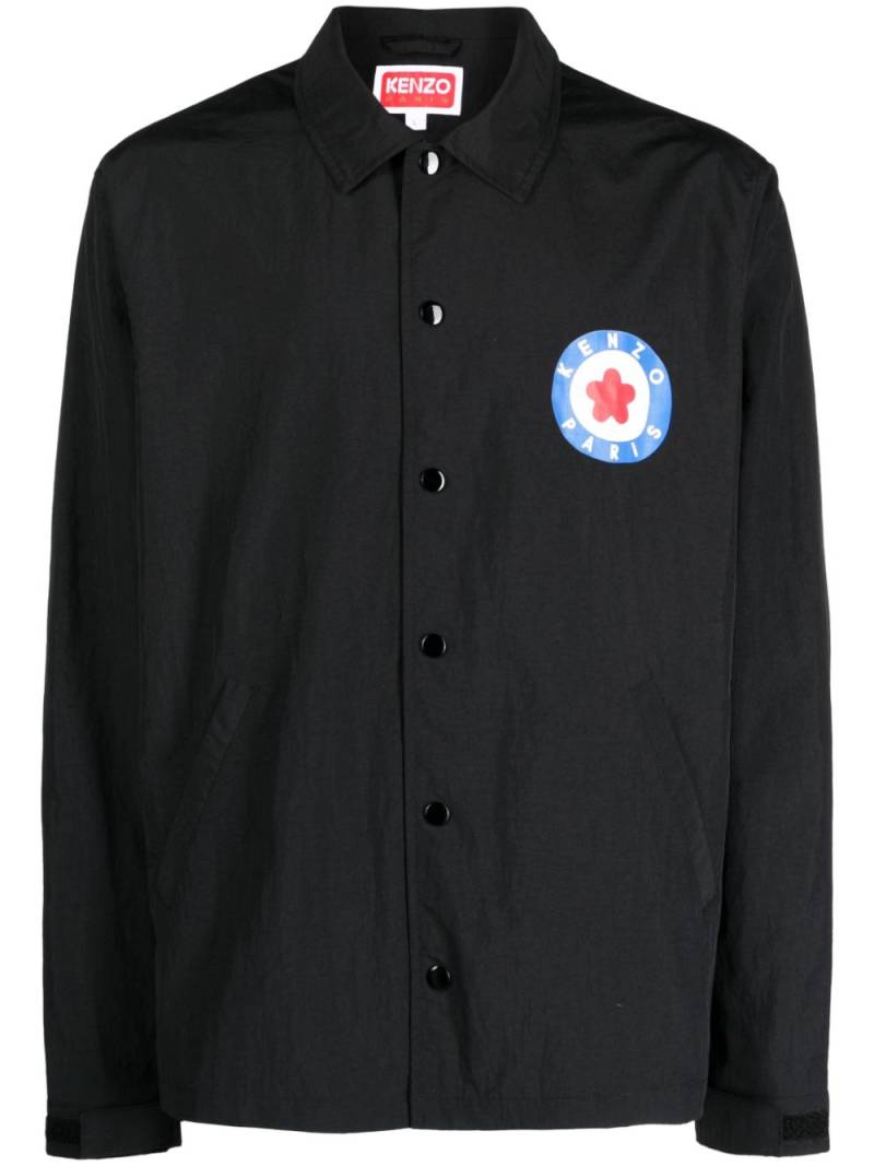 Kenzo Target logo-stamp shirt jacket - Black von Kenzo