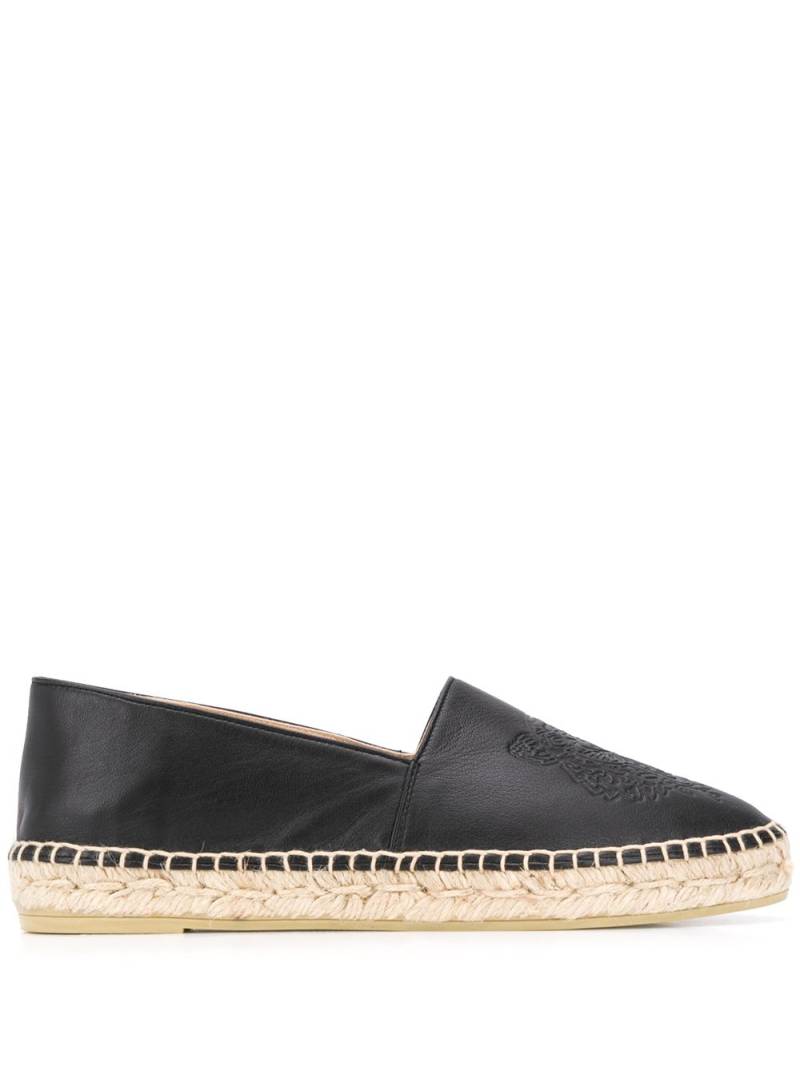 Kenzo Tiger embroidered espadrilles - Black von Kenzo