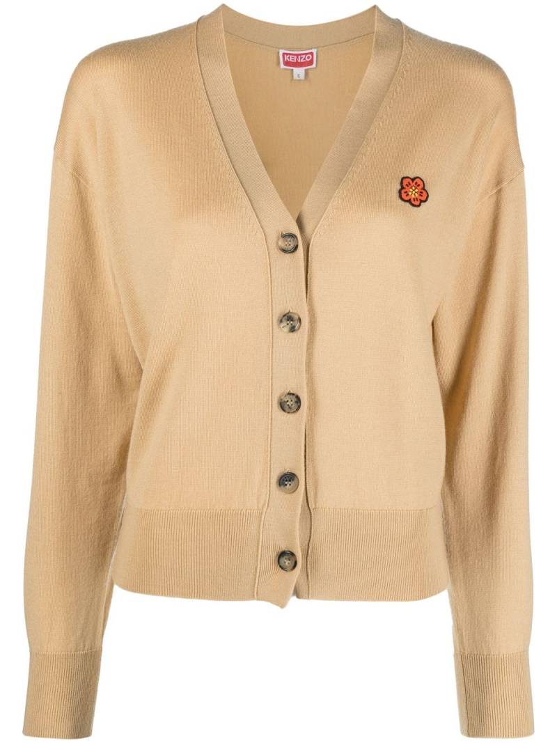 Kenzo V-neck wool cardigan - Neutrals von Kenzo