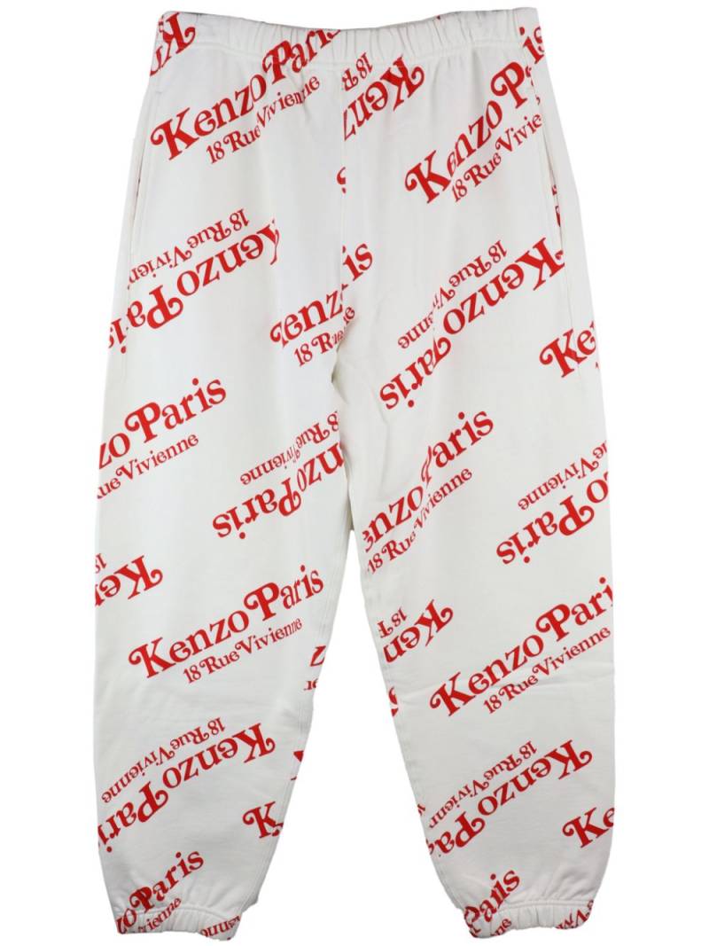 Kenzo all-over logo-print track pants - White von Kenzo