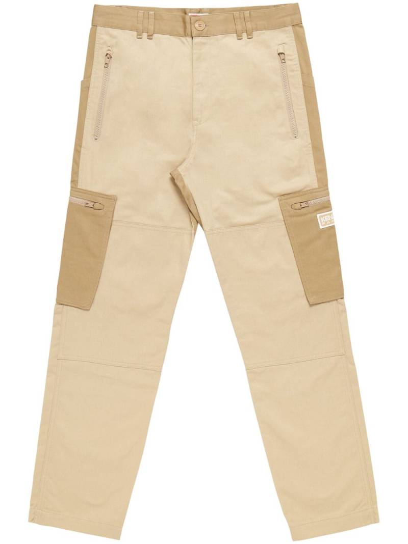 Kenzo cargo slim trousers - Neutrals von Kenzo