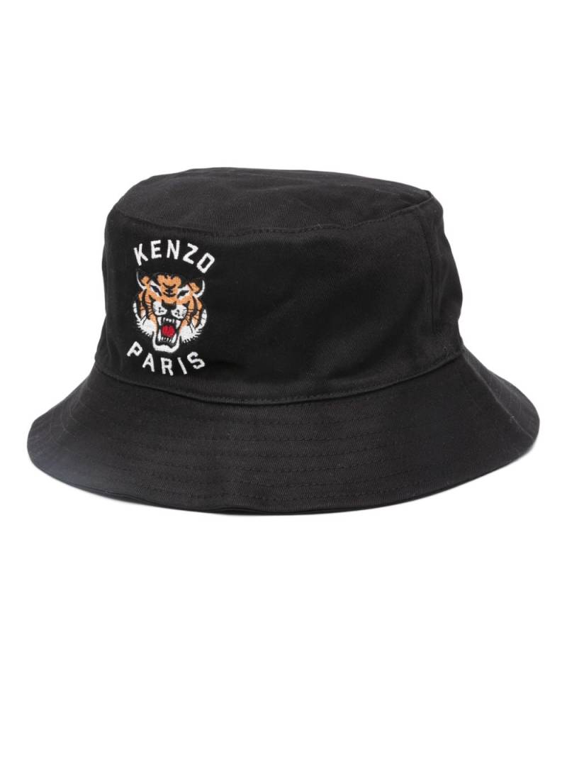 Kenzo embroidered-logo bucket hat - Black von Kenzo