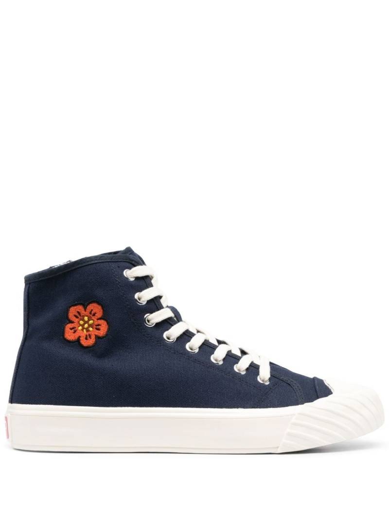 Kenzo floral-patch high-top sneakers - Blue von Kenzo