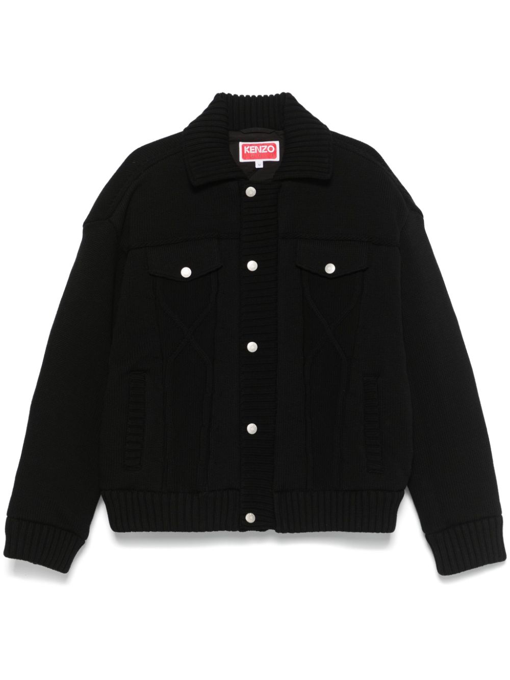 Kenzo knitted down jacket - Black von Kenzo