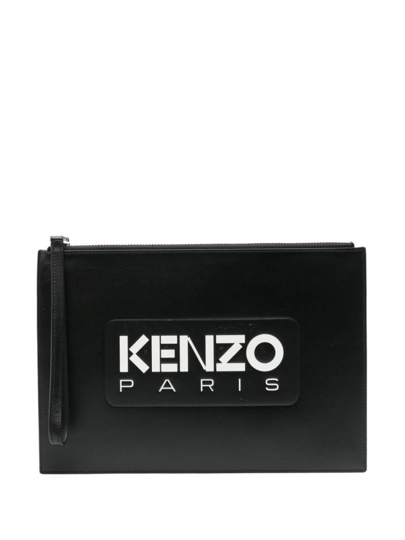 Kenzo large 'Kenzo Emboss' clutch - Black von Kenzo