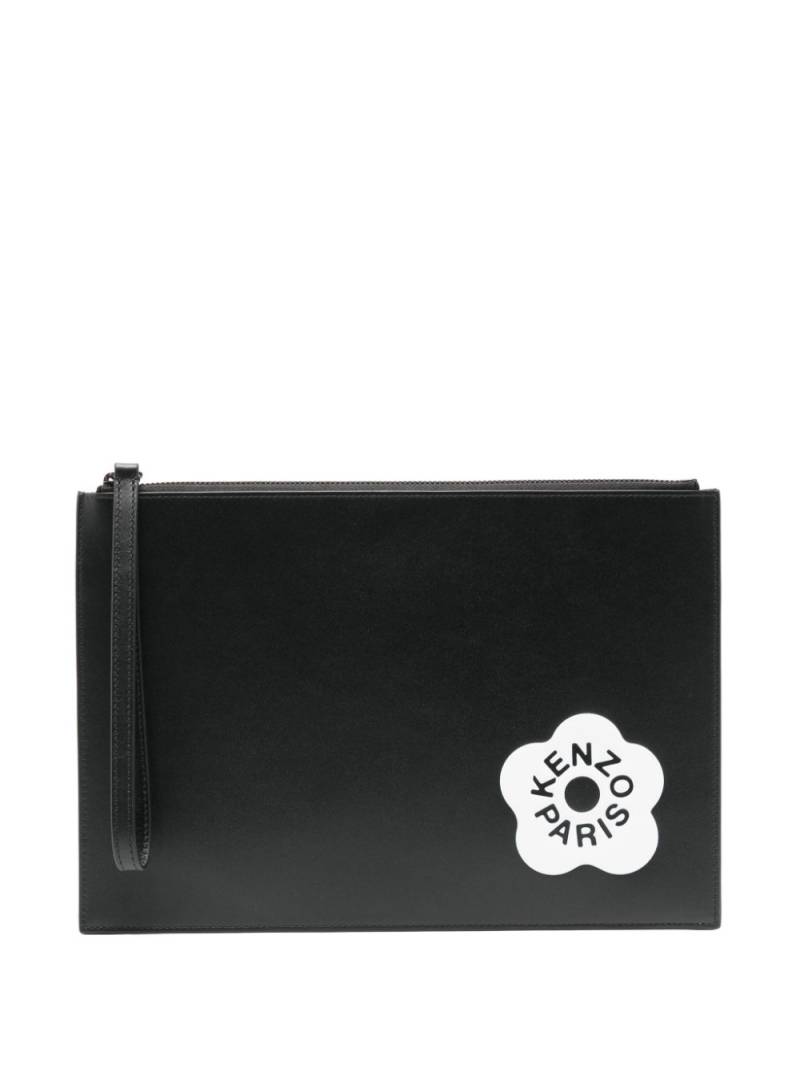 Kenzo large 'Kenzo Stamp' clutch - Black von Kenzo